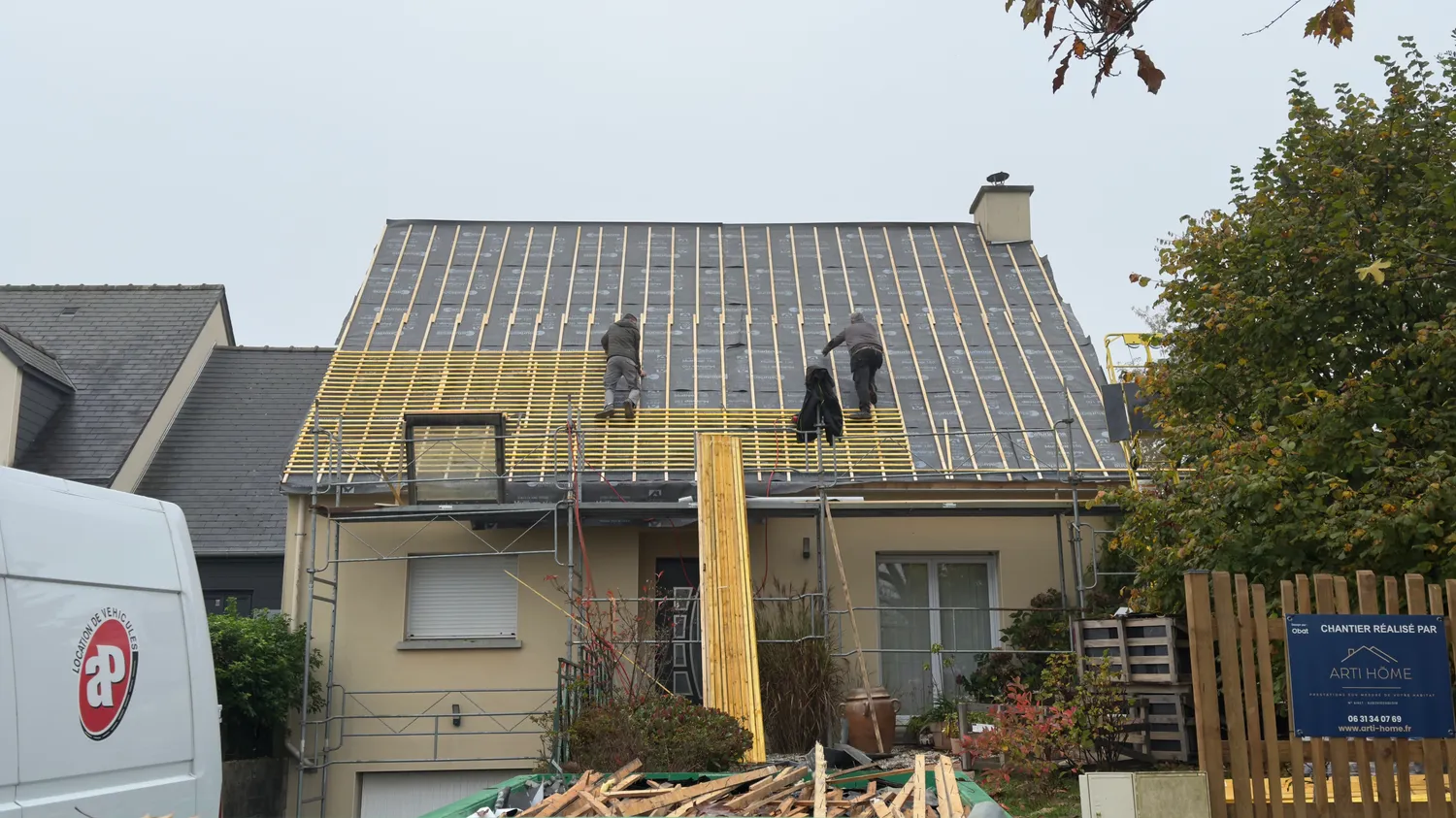 ravalement de facade bourg des comptes